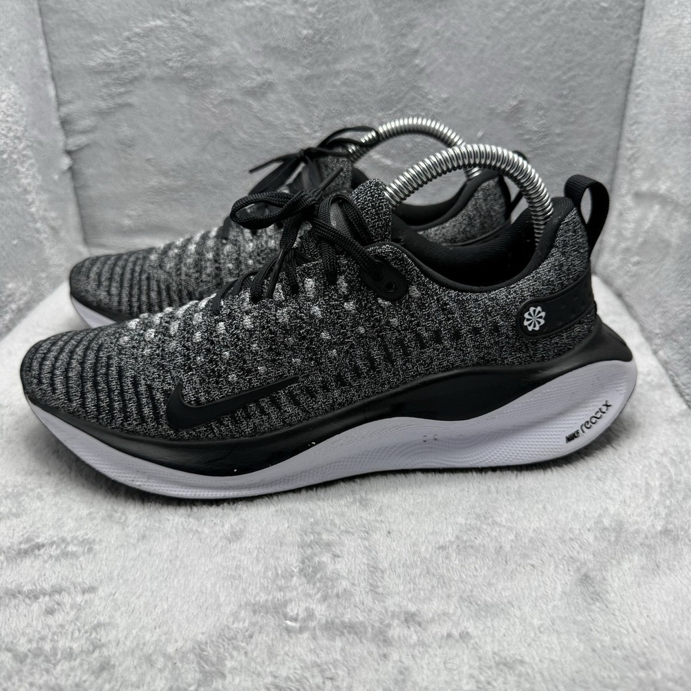 Nike ReactX Infinity Run 4 Women's 8 Oreo Black White Running Shoes DR2670-003
